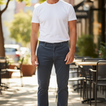 MEYER Roma - Mens Trousers – 2-390 18 - Exclusive Stretch Woolcord - Navy - Wildvine Clothing, Spalding, Lincolnshire