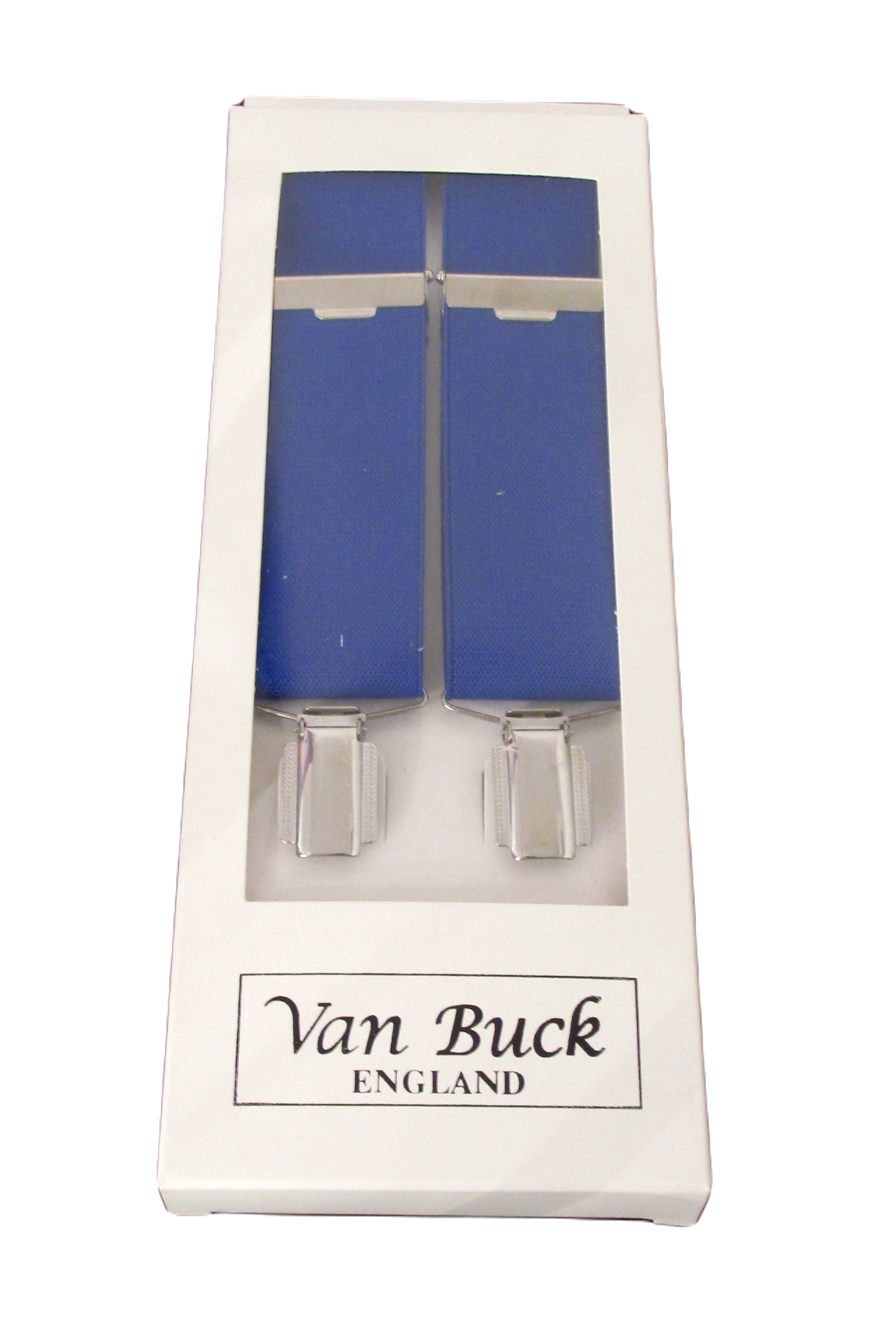 Van Buck - Mens - Royal Blue Trouser Braces - Wildvine Clothing, Spalding, Lincolnshire