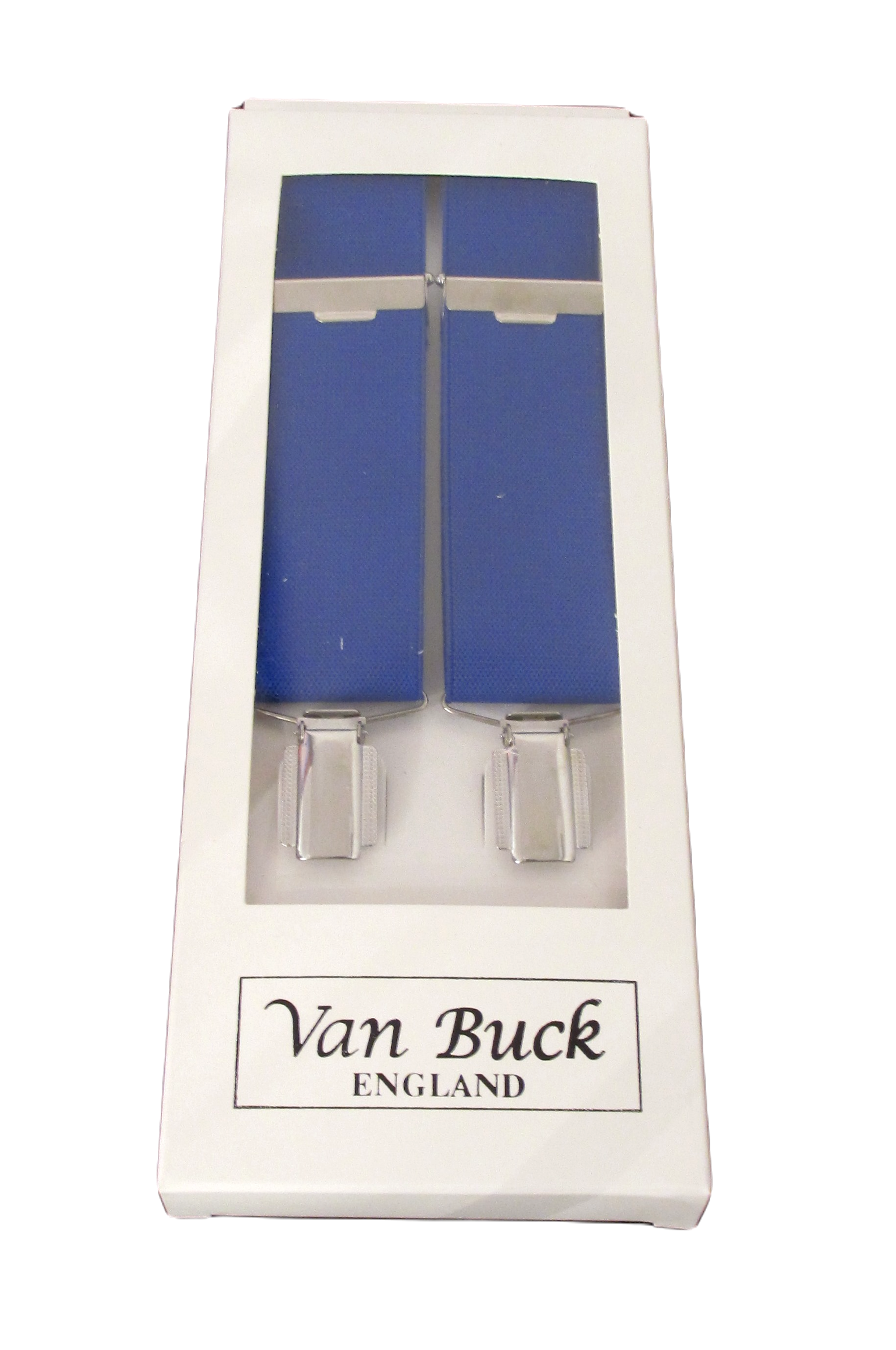Van Buck - Mens - Royal Blue Trouser Braces - Wildvine Clothing, Spalding, Lincolnshire