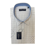 Gurteen - Mens - Seville - Modern Fit / Short Sleeved - Sky Check 830