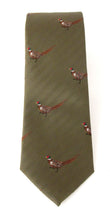 Van Buck - Mens - Green Running Pheasant Country Silk Tie - Wildvine Clothing, Spalding, Lincolnshire