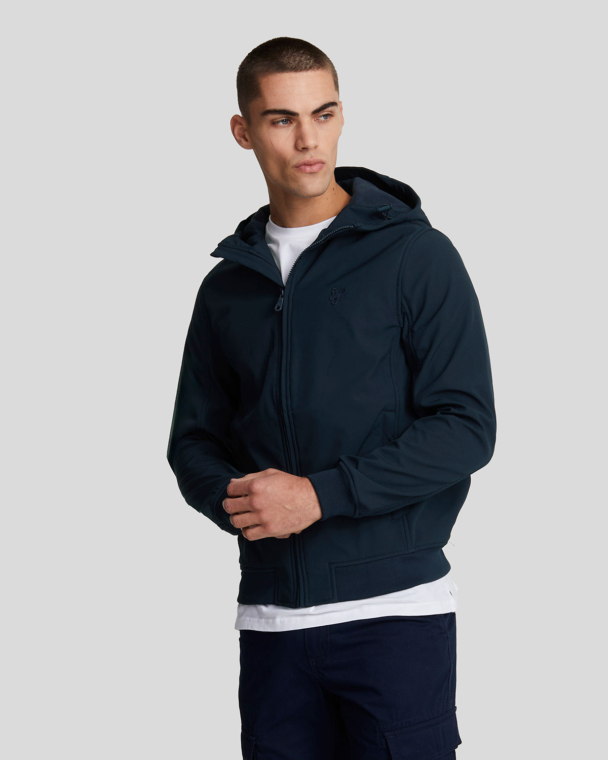 Lyle & Scott - Mens Tonal Fleece Back Softshell - Dark Navy - Z271 - Wildvine Clothing, Spalding, Lincolnshire