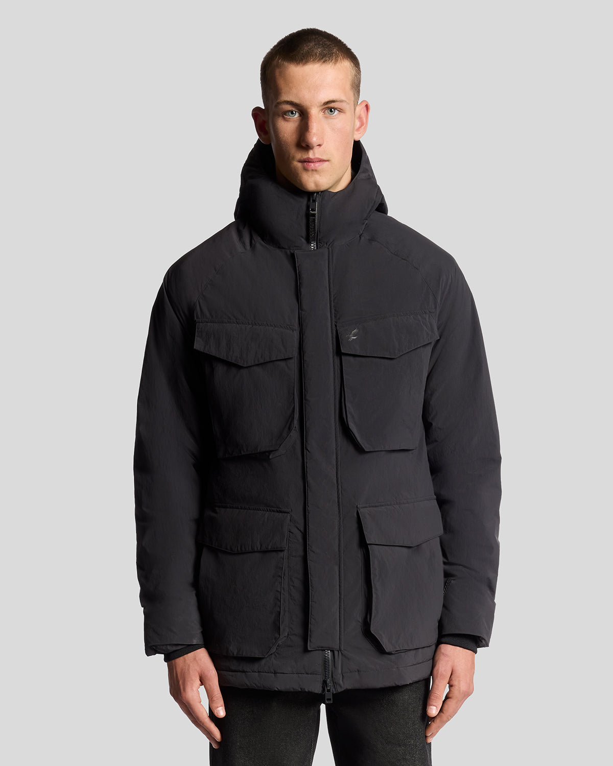 Lyle & Scott - Mens Tactical Wadded Parka - Black Ice X002 - Wildvine Clothing, Spalding, Lincolnshire