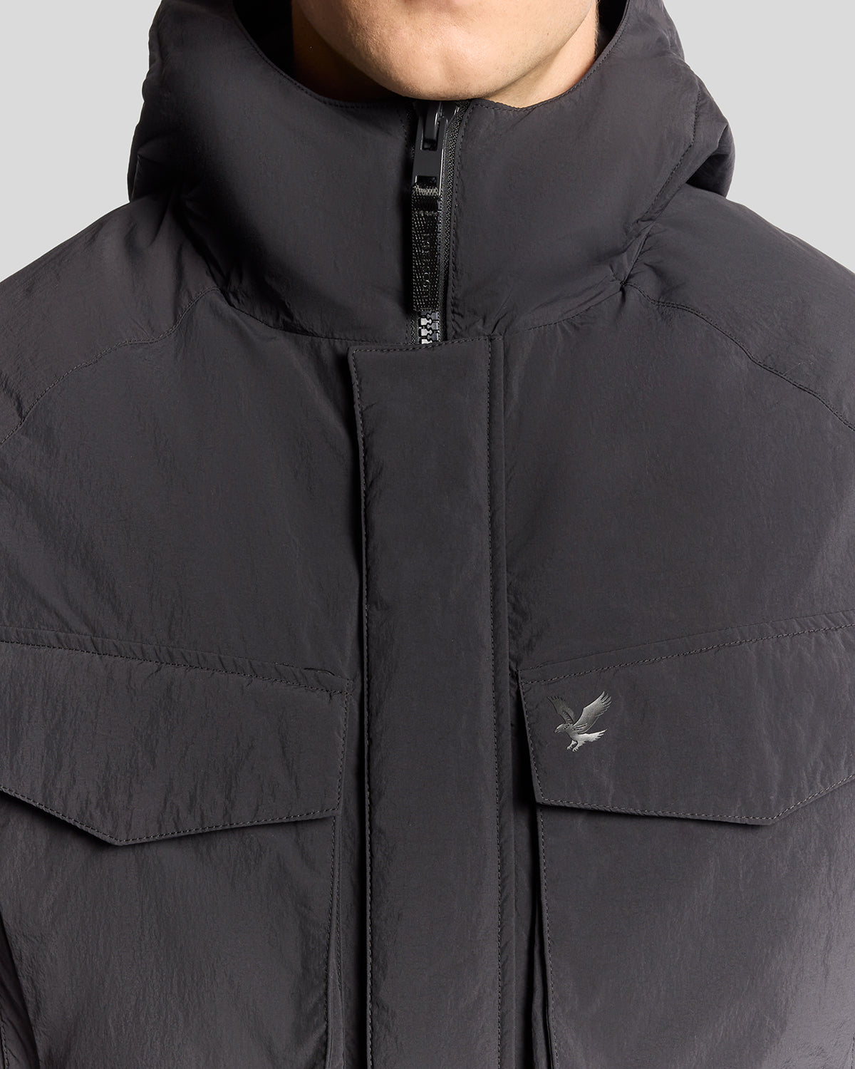 Lyle & Scott - Mens Tactical Wadded Parka - Black Ice X002 - Wildvine Clothing, Spalding, Lincolnshire