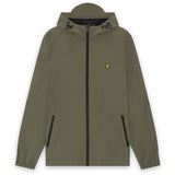 Lyle & Scott - Mens Contrast Zip Through Hooded Jacket - Khaki Ash/Jet Black JK2552V Y381 - Wildvine Clothing, Spalding, Lincolnshire