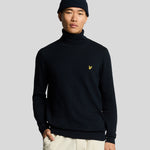 Lyle & Scott - Mens Cotton Merino Turtleneck Jumper - Dark Navy Z271 - Wildvine Clothing, Spalding, Lincolnshire