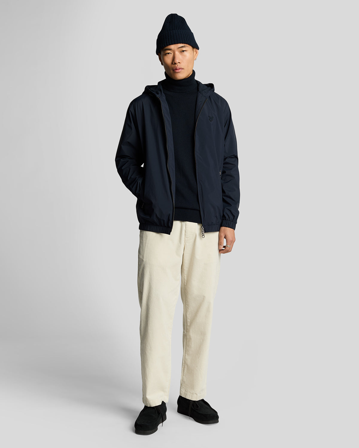 Lyle & Scott - Mens Cotton Merino Turtleneck Jumper - Dark Navy Z271 - Wildvine Clothing, Spalding, Lincolnshire