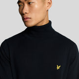 Lyle & Scott - Mens Cotton Merino Turtleneck Jumper - Dark Navy Z271 - Wildvine Clothing, Spalding, Lincolnshire
