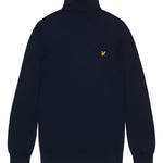 Lyle & Scott - Mens Cotton Merino Turtleneck Jumper - Dark Navy Z271 - Wildvine Clothing, Spalding, Lincolnshire
