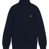 Lyle & Scott - Mens Cotton Merino Turtleneck Jumper - Dark Navy Z271 - Wildvine Clothing, Spalding, Lincolnshire
