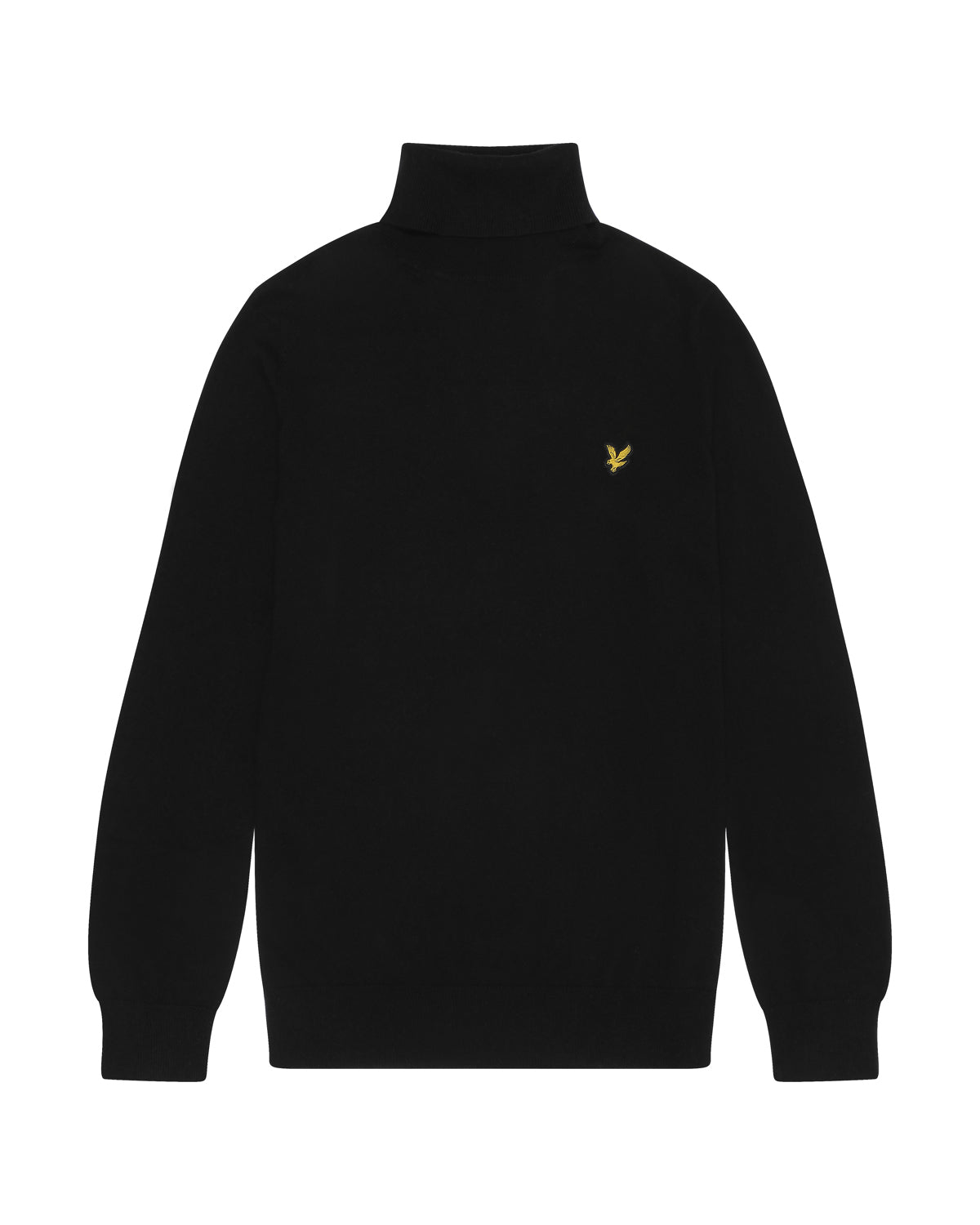 Lyle & Scott - Mens Cotton Merino Turtleneck Jumper - Jet Black Z865 - Wildvine Clothing, Spalding, Lincolnshire