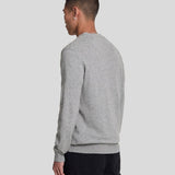 Lyle & Scott - Mens Cotton Merino V Neck Jumper - Mid Grey Marl T28 - Wildvine Clothing, Spalding, Lincolnshire