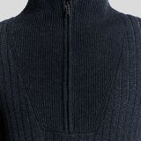 Lyle & Scott - Mens Ribbed Half Zip Jumper - Dark Navy Marl Z56