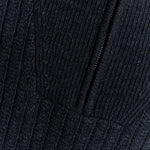 Lyle & Scott - Mens Ribbed Half Zip Jumper - Dark Navy Marl Z56 - Wildvine Clothing, Spalding, Lincolnshire