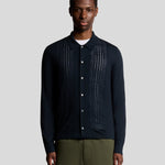 Lyle & Scott - Mens Cable Knitted Shirt - Carbon X898 - Wildvine Clothing, Spalding, Lincolnshire