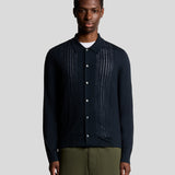 Lyle & Scott - Mens Cable Knitted Shirt -  Carbon X898