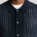 Lyle & Scott - Mens Cable Knitted Shirt - Carbon X898 - Wildvine Clothing, Spalding, Lincolnshire