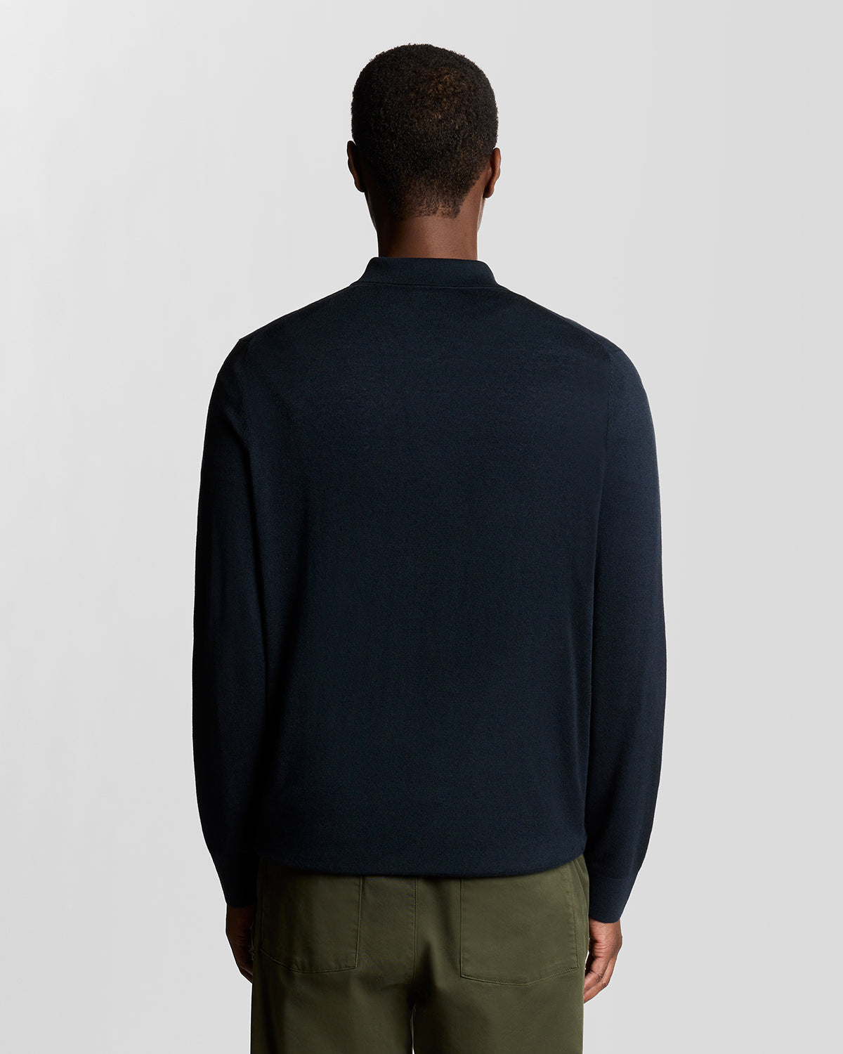 Lyle & Scott - Mens Cable Knitted Shirt - Carbon X898 - Wildvine Clothing, Spalding, Lincolnshire