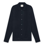 Lyle & Scott - Mens Cable Knitted Shirt - Carbon X898 - Wildvine Clothing, Spalding, Lincolnshire