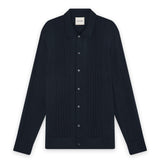 Lyle & Scott - Mens Cable Knitted Shirt - Carbon X898 - Wildvine Clothing, Spalding, Lincolnshire