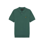Lyle & Scott - Mens Cotton Short Sleeve Knitted Polo - Everglade KN2412V W130 - Wildvine Clothing, Spalding, Lincolnshire
