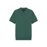 Lyle & Scott - Mens Cotton Short Sleeve Knitted Polo - Everglade KN2412V W130 - Wildvine Clothing, Spalding, Lincolnshire