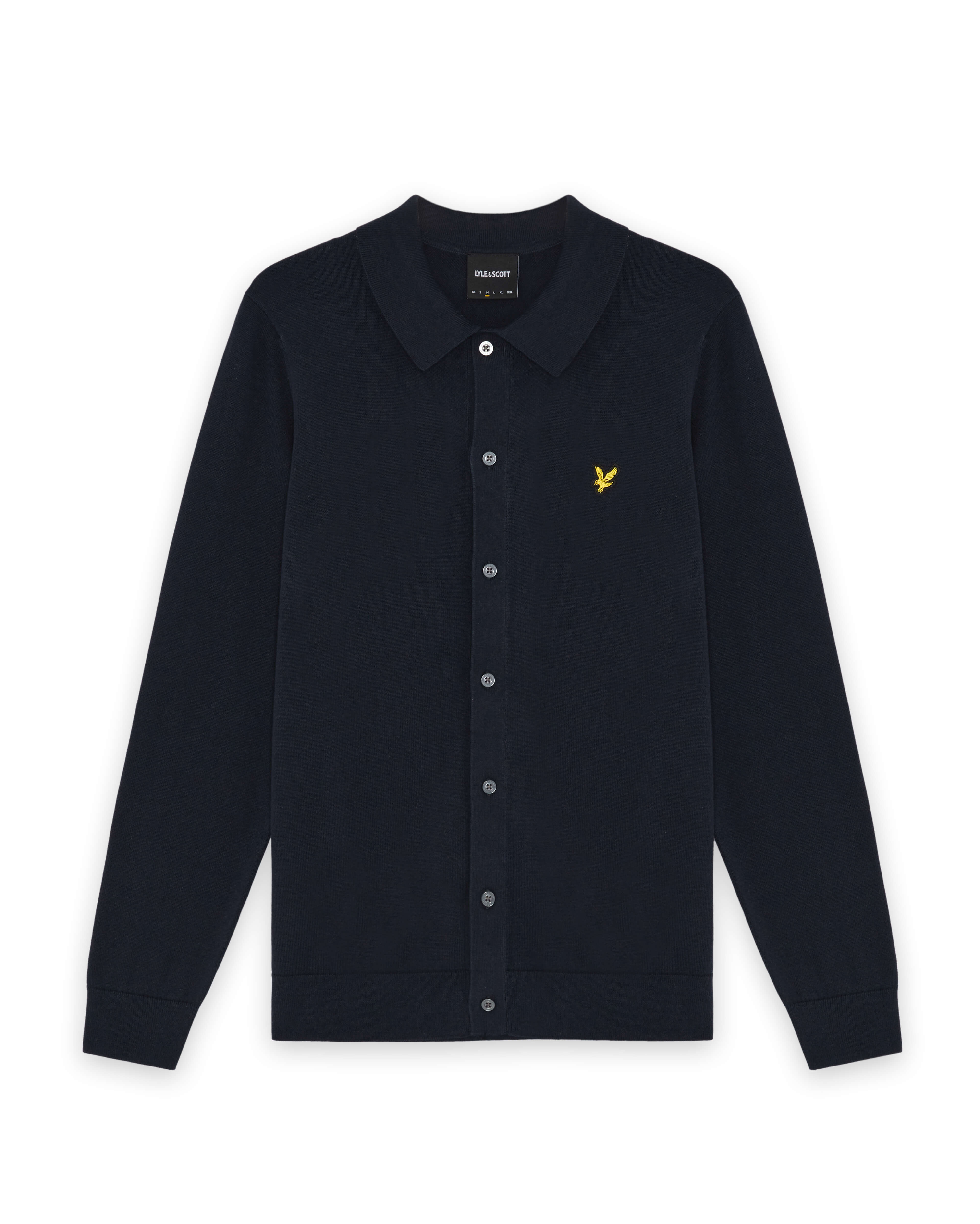 Lyle & Scott - Mens Cotton Knitted Shirt - Dark Navy - KN2415V Z271 - Wildvine Clothing, Spalding, Lincolnshire