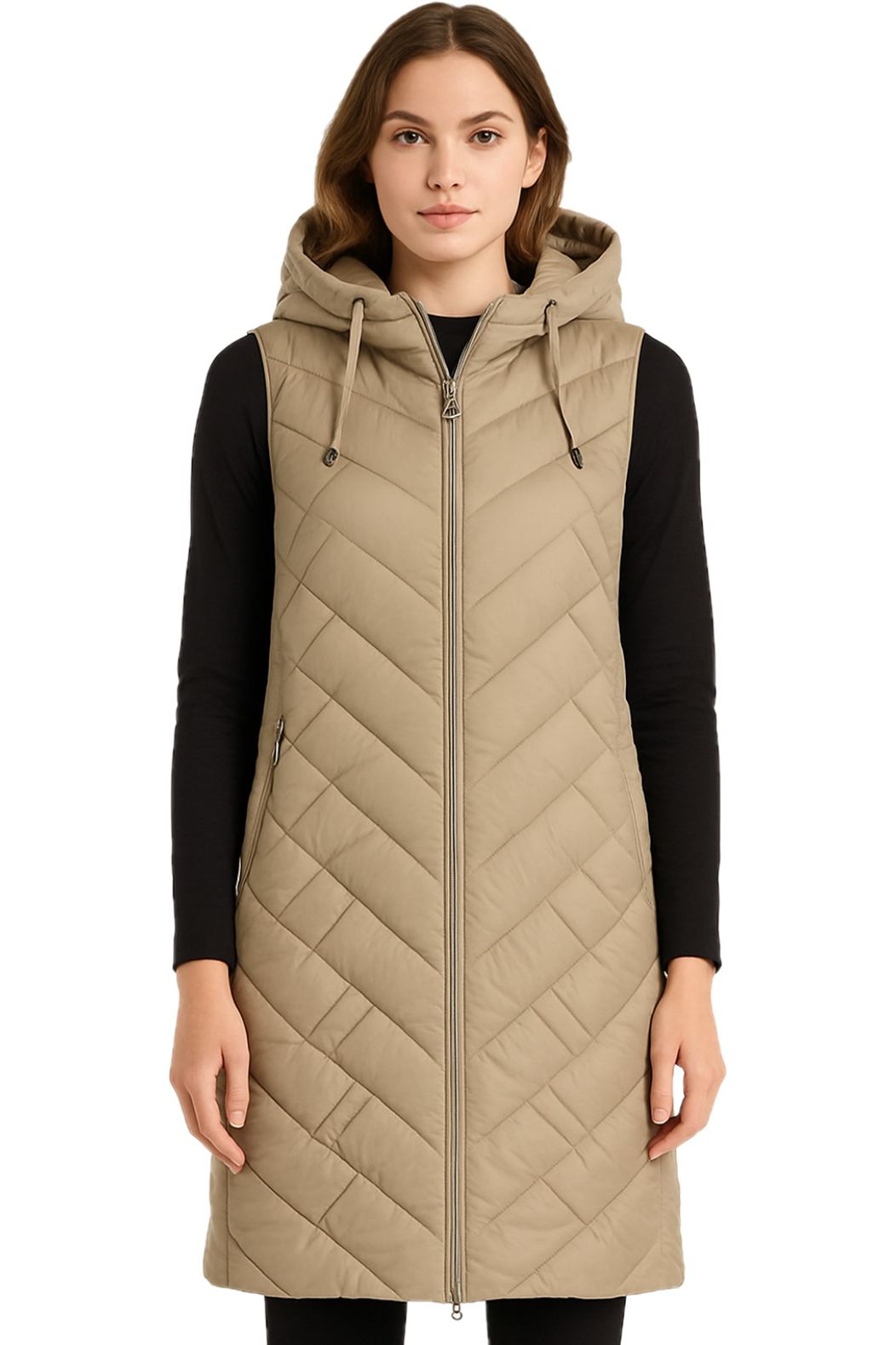 Jane Austin - Ladies Willow Gilet - Beige - Wildvine Clothing, Spalding, Lincolnshire