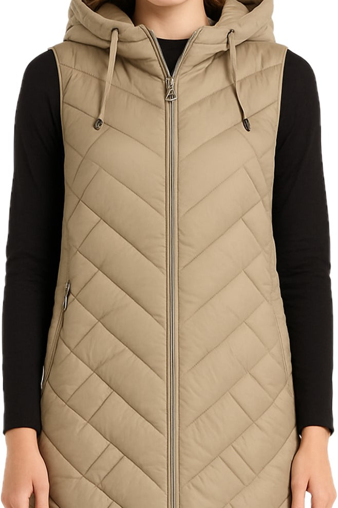 Jane Austin - Ladies Willow Gilet - Beige - Wildvine Clothing, Spalding, Lincolnshire