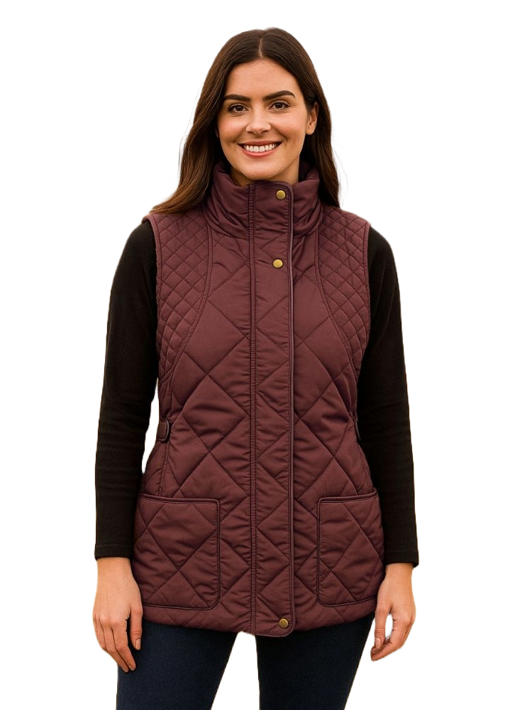 Jane Austin - Ladies Harper Gilet - Brown - Wildvine Clothing, Spalding, Lincolnshire