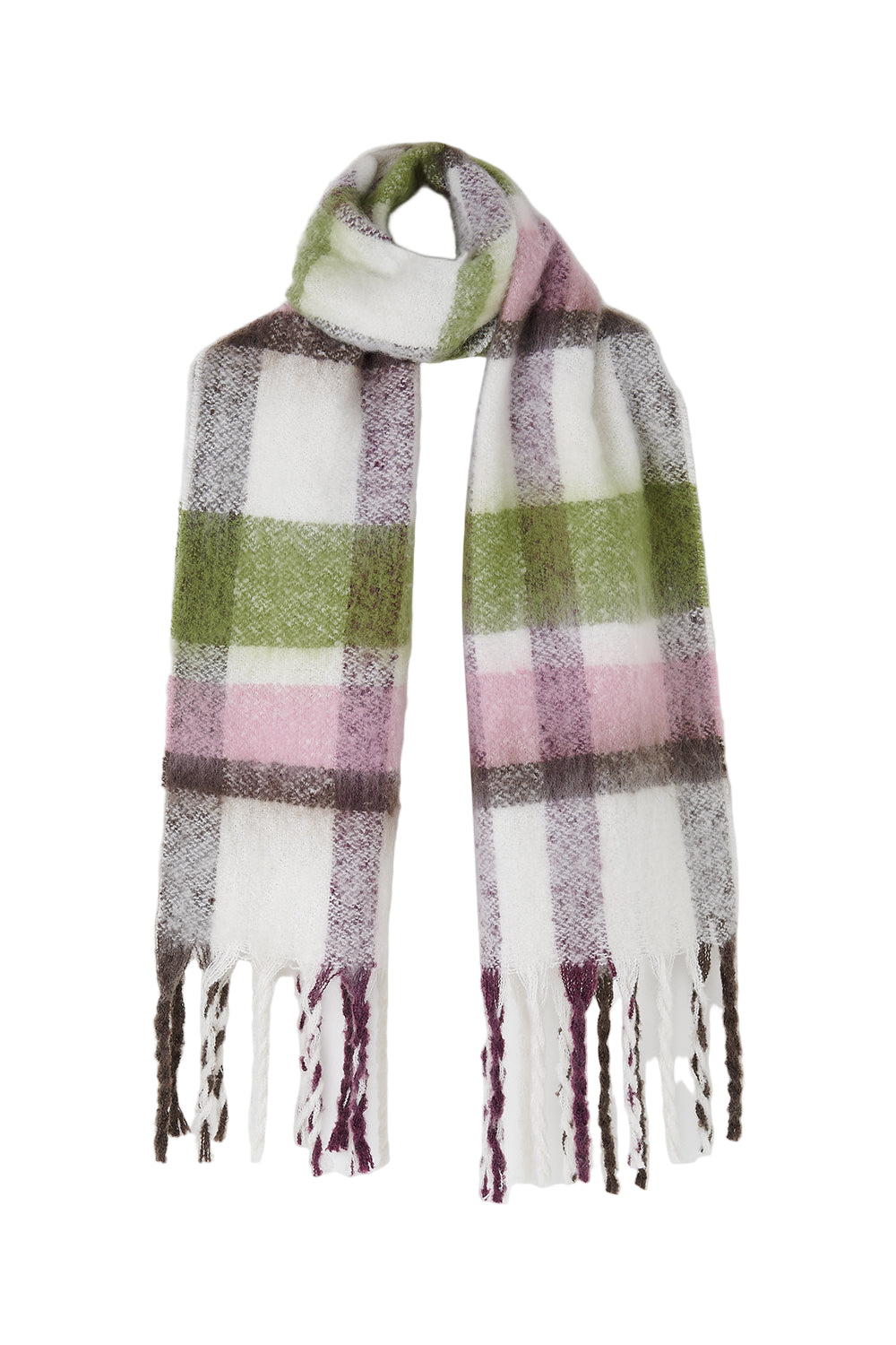 Lighthouse - Ladies Scarf - Sea Kelp Rose Cocoa - Wildvine Clothing, Spalding, Lincolnshire