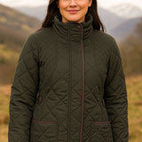 Jane Austin Ladies - Freya Coat - Green - Wildvine Clothing, Spalding, Lincolnshire