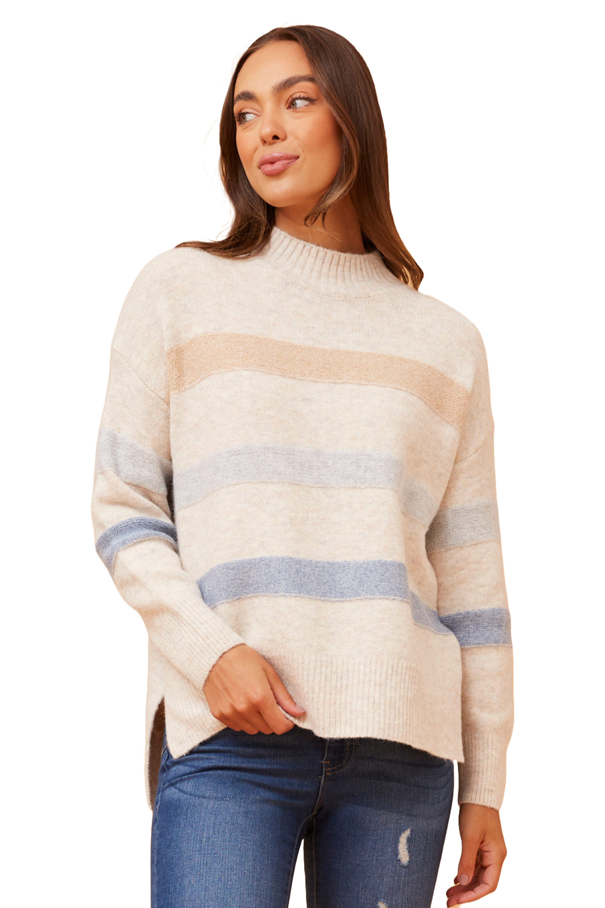 Jane Austin - Ladies Beatrice Top - Oatmeal - Wildvine Clothing, Spalding, Lincolnshire