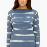 Jane Austin - Ladies Stella Top - Blue - Wildvine Clothing, Spalding, Lincolnshire