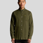 Lyle & Scott - Mens Plain Flannel Shirt - Deep Depths X848 - Wildvine Clothing, Spalding, Lincolnshire