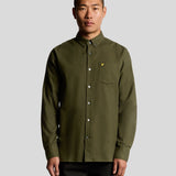 Lyle & Scott - Mens Plain Flannel Shirt - Deep Depths X848 - Wildvine Clothing, Spalding, Lincolnshire