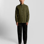 Lyle & Scott - Mens Plain Flannel Shirt - Deep Depths X848 - Wildvine Clothing, Spalding, Lincolnshire