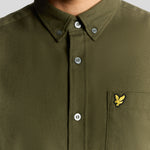 Lyle & Scott - Mens Plain Flannel Shirt - Deep Depths X848 - Wildvine Clothing, Spalding, Lincolnshire