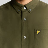 Lyle & Scott - Mens Plain Flannel Shirt - Deep Depths X848 - Wildvine Clothing, Spalding, Lincolnshire
