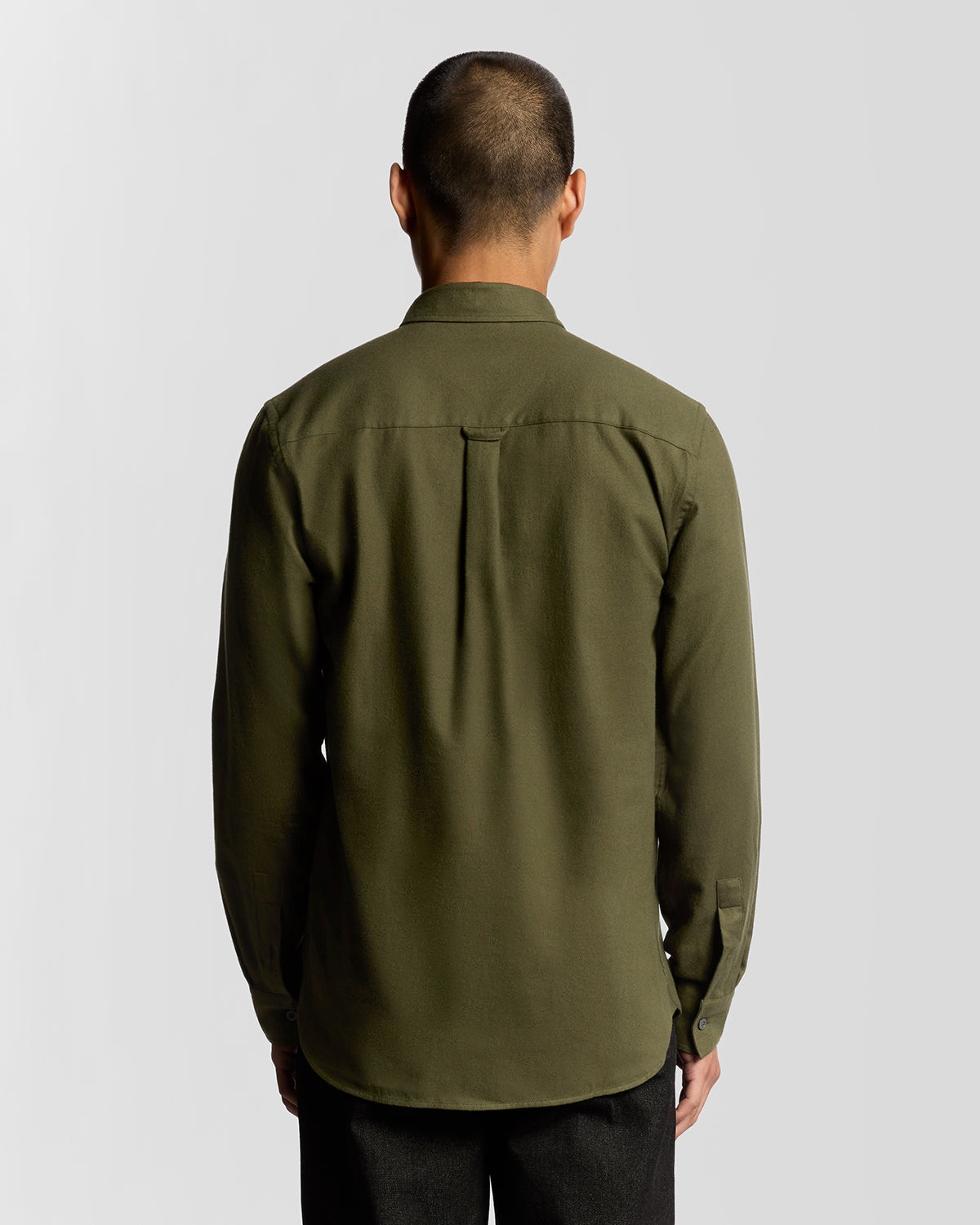 Lyle & Scott - Mens Plain Flannel Shirt - Deep Depths X848 - Wildvine Clothing, Spalding, Lincolnshire