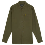 Lyle & Scott - Mens Plain Flannel Shirt - Deep Depths X848 - Wildvine Clothing, Spalding, Lincolnshire