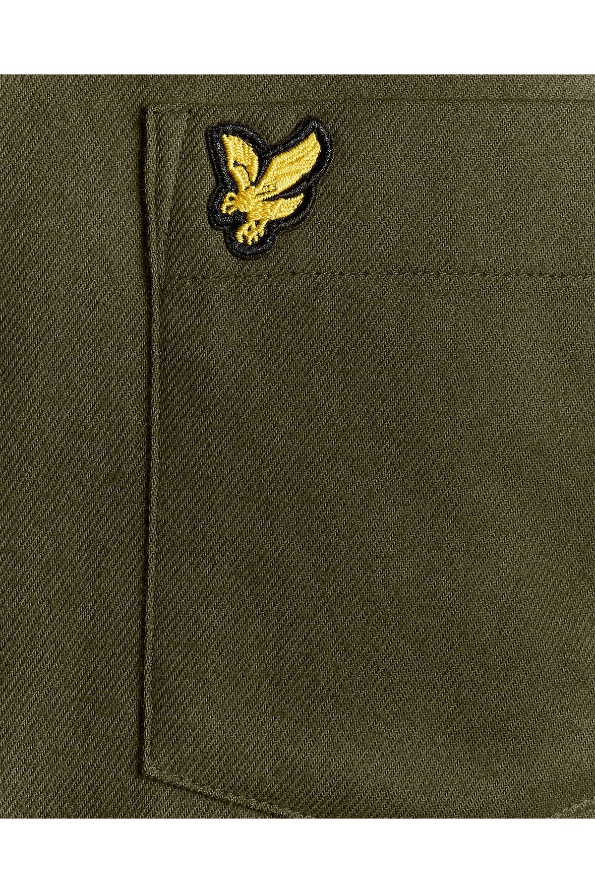 Lyle & Scott - Mens Plain Flannel Shirt - Deep Depths X848 - Wildvine Clothing, Spalding, Lincolnshire