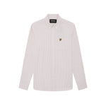 Lyle & Scott - Mens Stripe Oxford Shirt - Pink Grapefruit/ White LW2214VT Y152 - Wildvine Clothing, Spalding, Lincolnshire