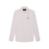 Lyle & Scott - Mens Stripe Oxford Shirt - Pink Grapefruit/ White LW2214VT Y152 - Wildvine Clothing, Spalding, Lincolnshire