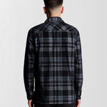 Lyle & Scott - Mens Tartan Corduroy Shirt - Jet Black/ White W189 - Wildvine Clothing, Spalding, Lincolnshire