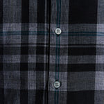 Lyle & Scott - Mens Tartan Corduroy Shirt - Jet Black/ White W189 - Wildvine Clothing, Spalding, Lincolnshire