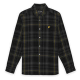 Lyle & Scott - Mens Fine Tartan Corduroy Shirt - Jet Black - LW2314V Z865 - Wildvine Clothing, Spalding, Lincolnshire