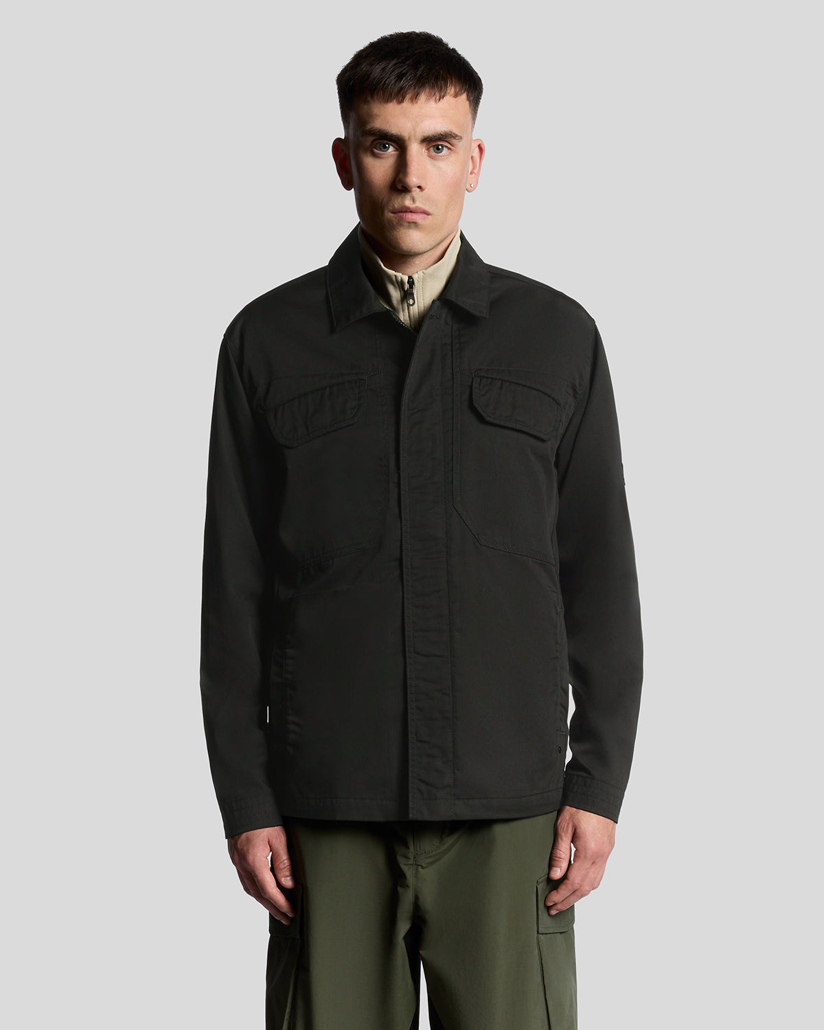 Lyle & Scott - Mens Multi Pocket Overshirt - Jet Black Z865 - Wildvine Clothing, Spalding, Lincolnshire