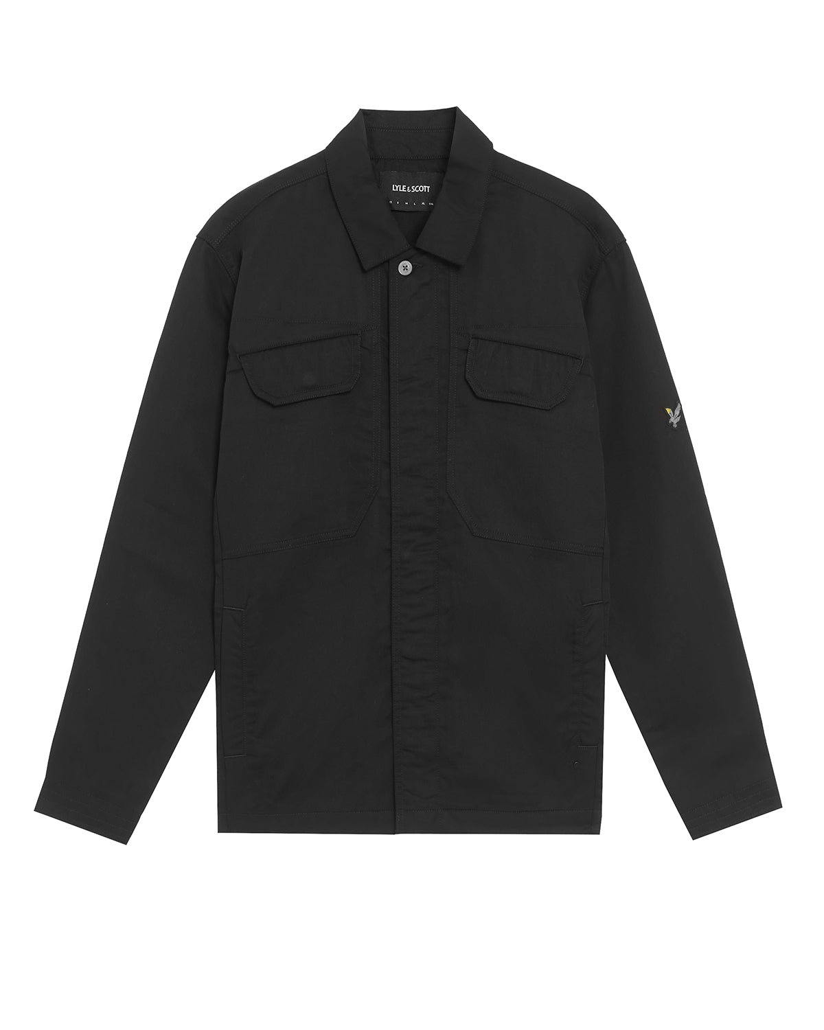 Lyle & Scott - Mens Multi Pocket Overshirt - Jet Black Z865 - Wildvine Clothing, Spalding, Lincolnshire