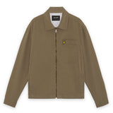 Lyle & Scott - Mens Enzyme Wash Zip Through Overshirt - Khaki Ash - LW2412V X569 - Wildvine Clothing, Spalding, Lincolnshire